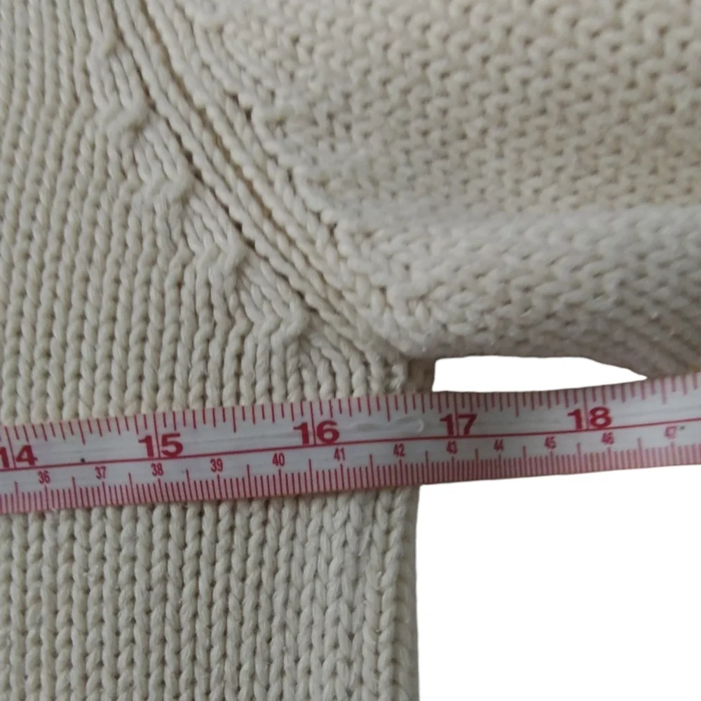 Vintage Women's J. Crew‎ Chunky Cable Knit Cottagecore Fisherman Sweater Size XS